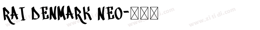 RAI Denmark Neo字体转换